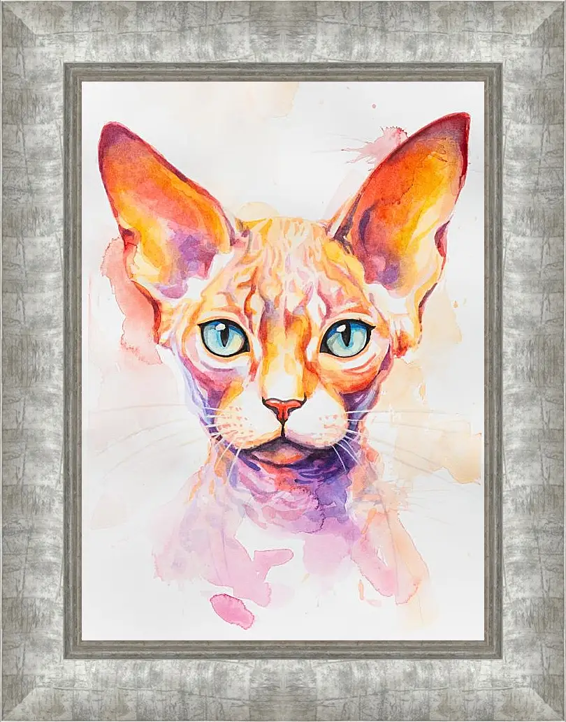 Картина в раме - Devon Rex. Mari Dein