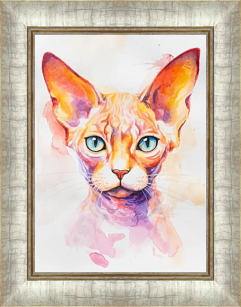 Картина в раме - Devon Rex. Mari Dein