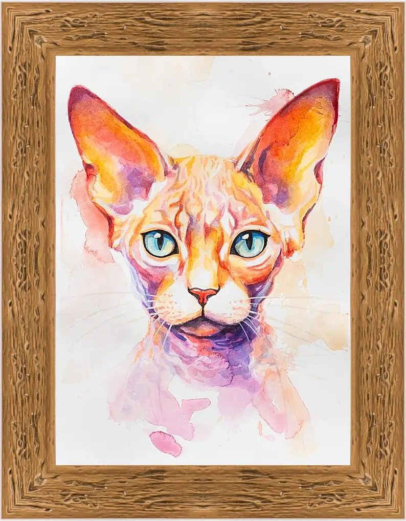 Картина в раме - Devon Rex. Mari Dein