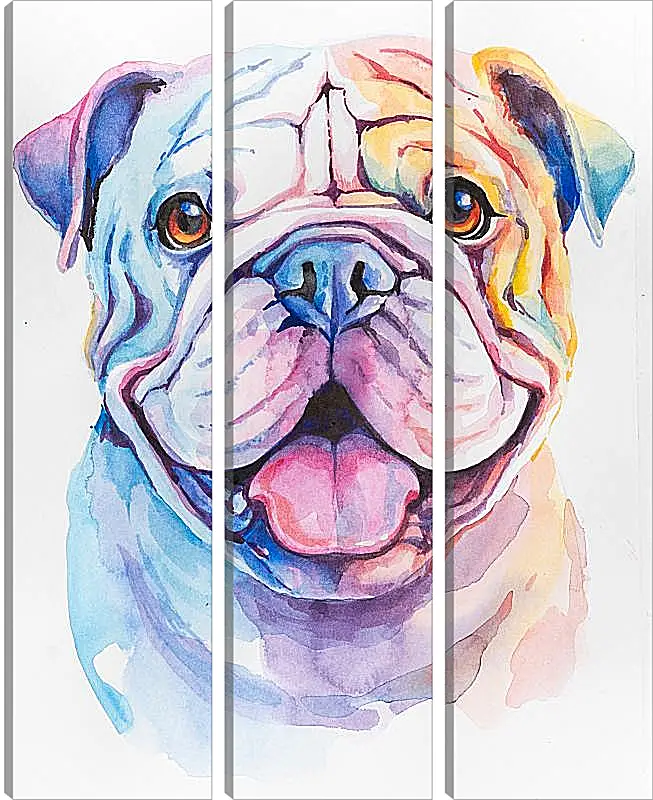 Модульная картина - English bulldog. Mari Dein