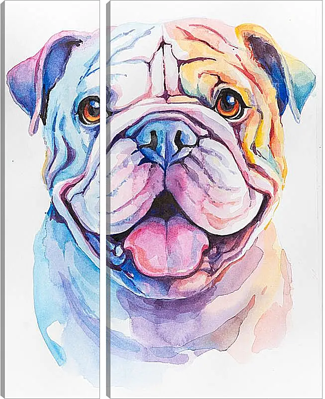 Модульная картина - English bulldog. Mari Dein