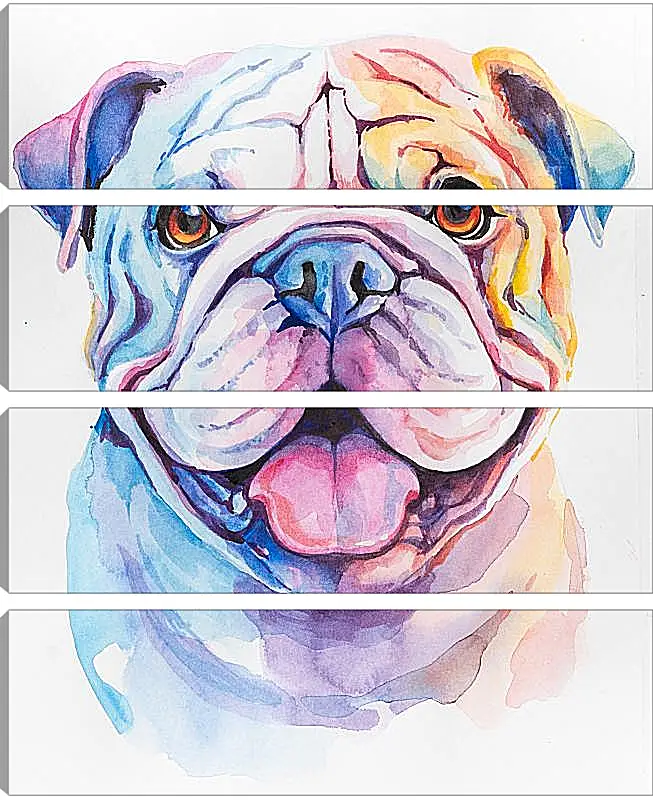 Модульная картина - English bulldog. Mari Dein