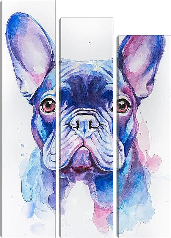 Модульная картина - French Bulldog. Mari Dein