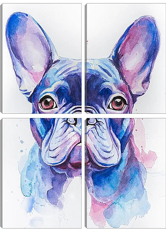 Модульная картина - French Bulldog. Mari Dein