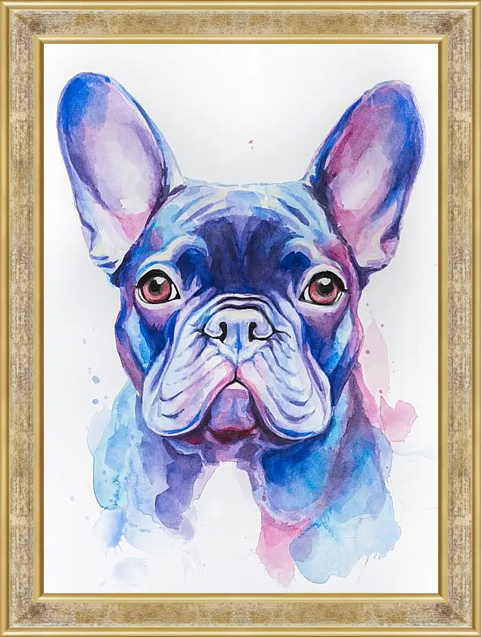 Картина в раме - French Bulldog. Mari Dein