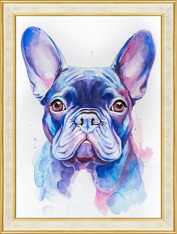 Картина в раме - French Bulldog. Mari Dein