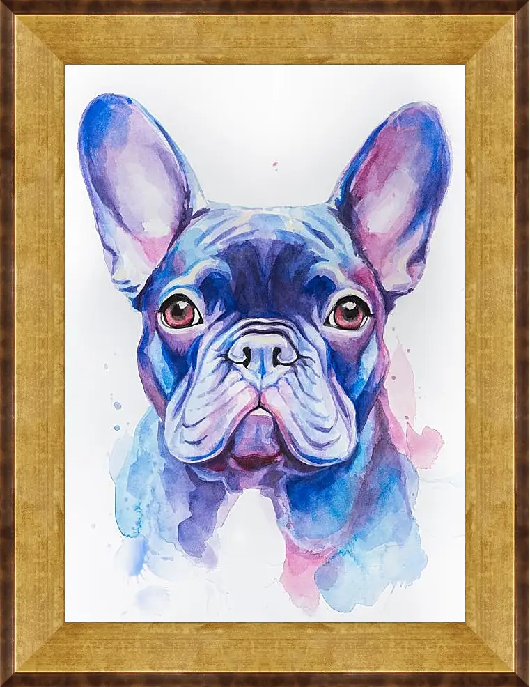 Картина в раме - French Bulldog. Mari Dein