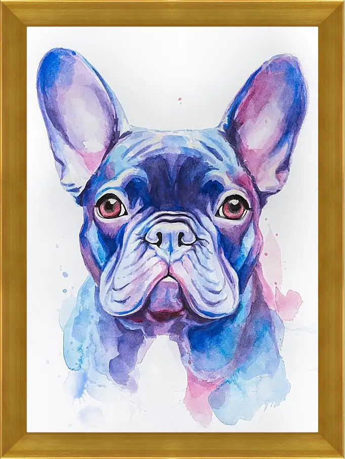 Картина в раме - French Bulldog. Mari Dein