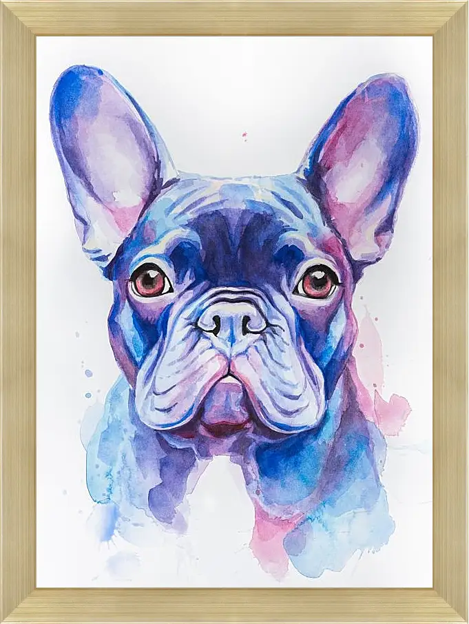 Картина в раме - French Bulldog. Mari Dein