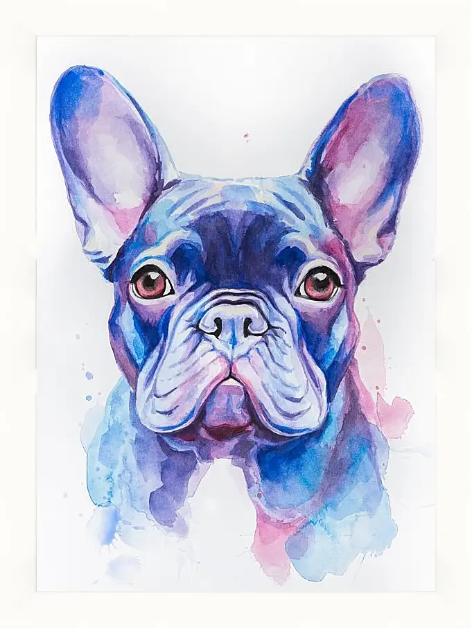 Картина в раме - French Bulldog. Mari Dein