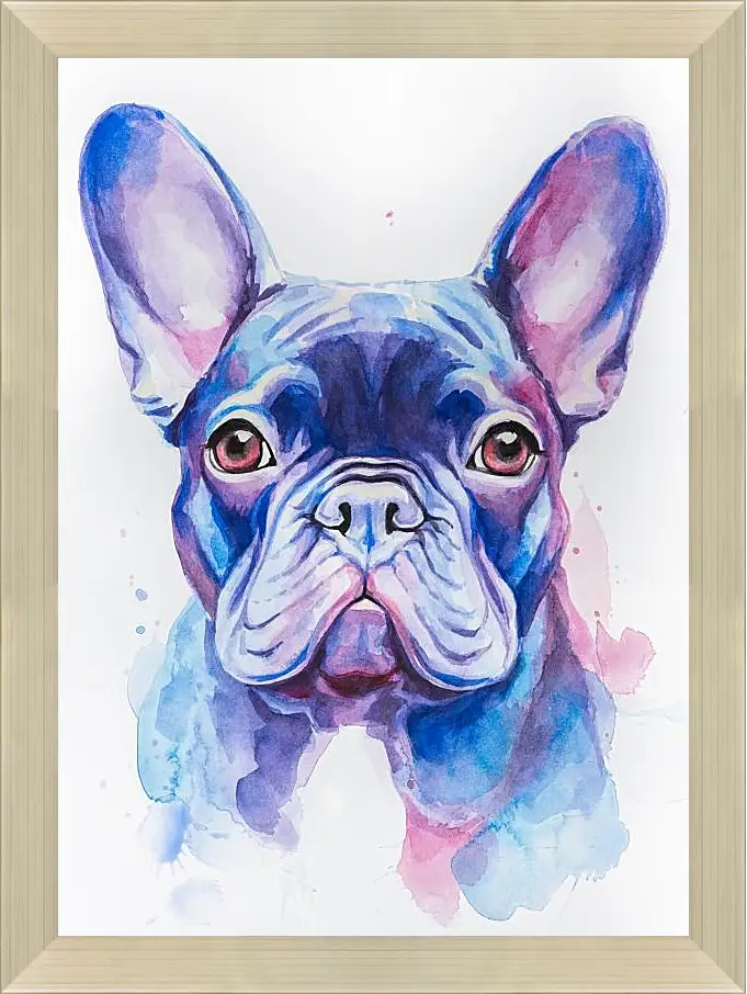 Картина в раме - French Bulldog. Mari Dein