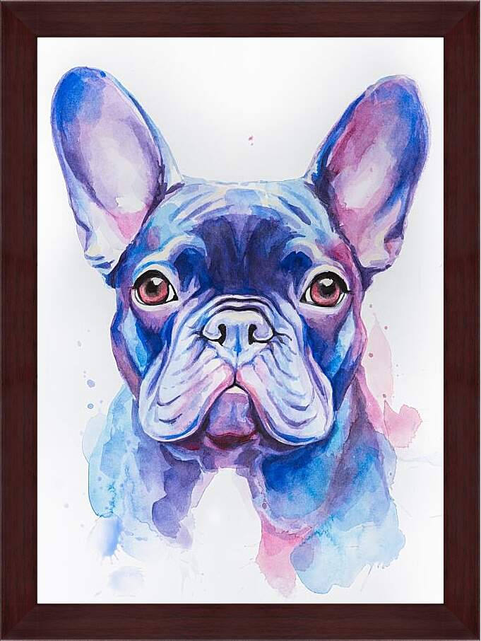 Картина в раме - French Bulldog. Mari Dein