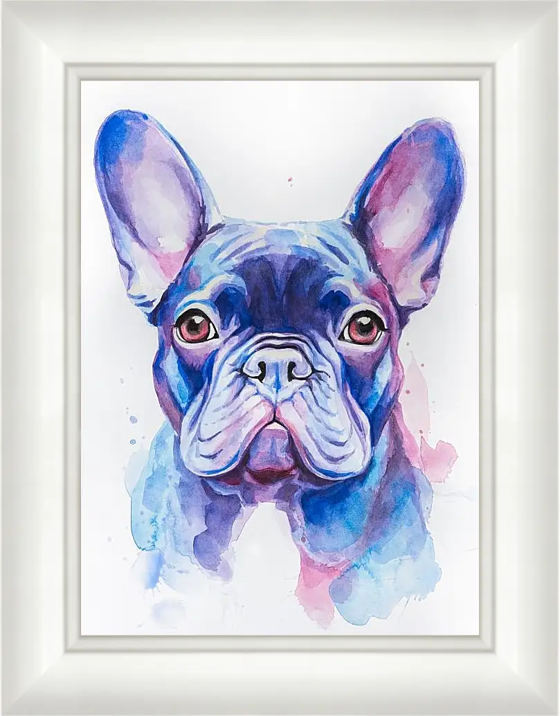 Картина в раме - French Bulldog. Mari Dein