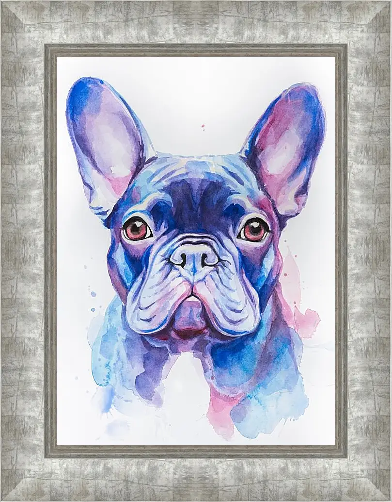 Картина в раме - French Bulldog. Mari Dein