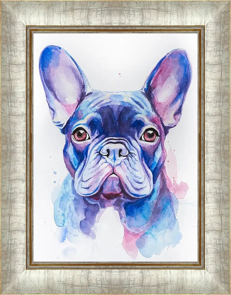 Картина в раме - French Bulldog. Mari Dein