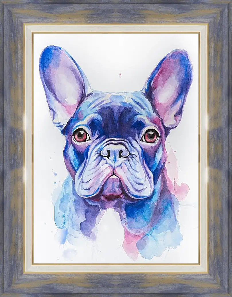 Картина в раме - French Bulldog. Mari Dein