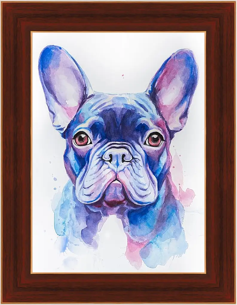 Картина в раме - French Bulldog. Mari Dein