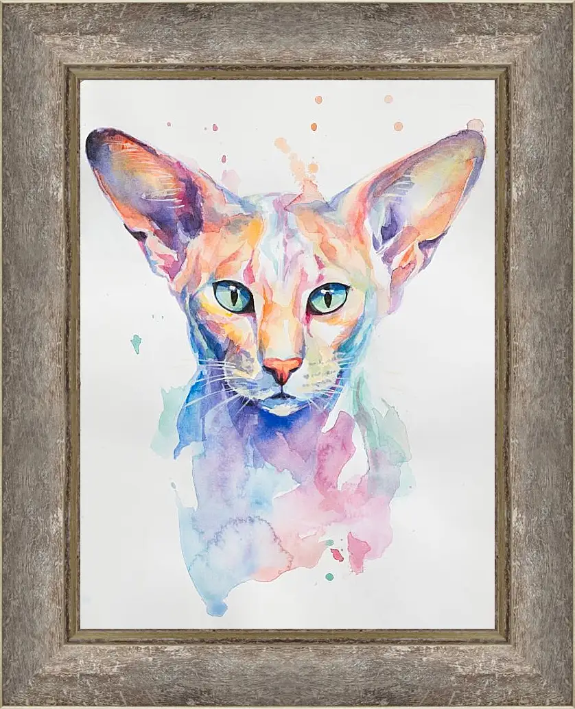 Картина в раме - Oriental Shorthair. Mari Dein