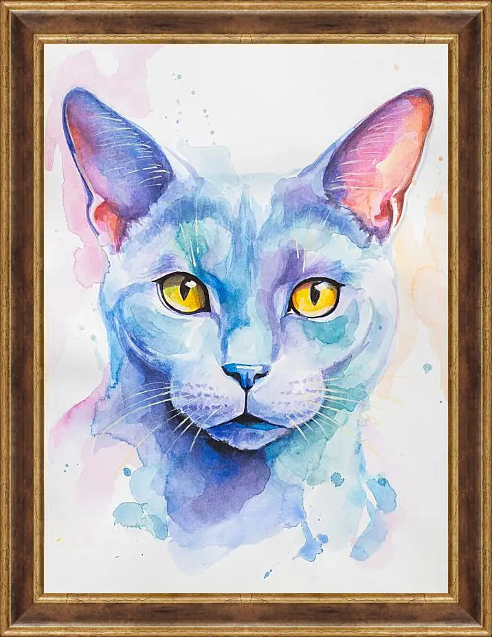 Картина в раме - Russian Blue. Mari Dein