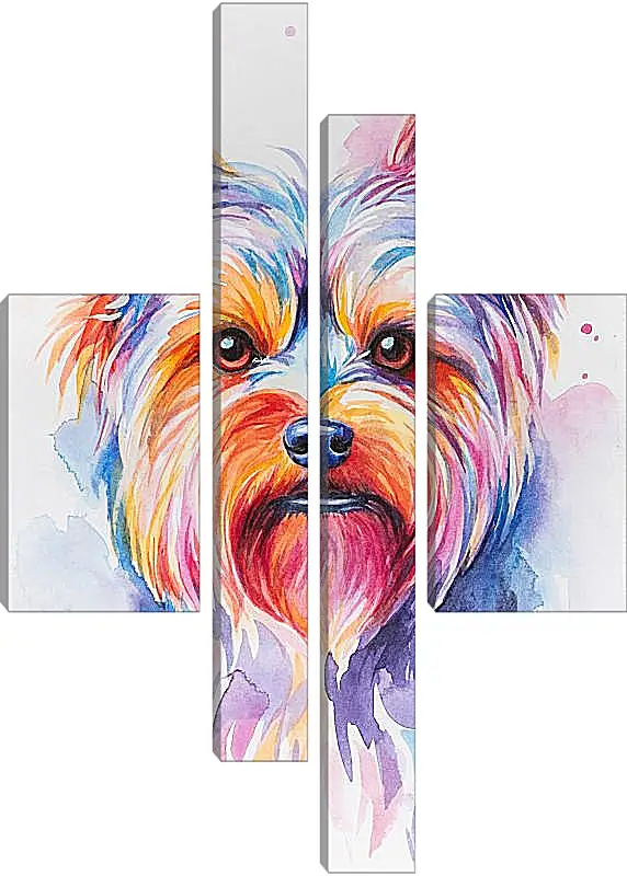 Модульная картина - Yorkshire Terrier. Mari Dein