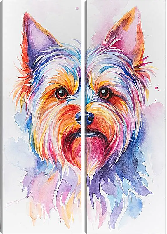 Модульная картина - Yorkshire Terrier. Mari Dein