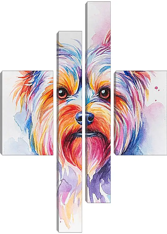 Модульная картина - Yorkshire Terrier. Mari Dein