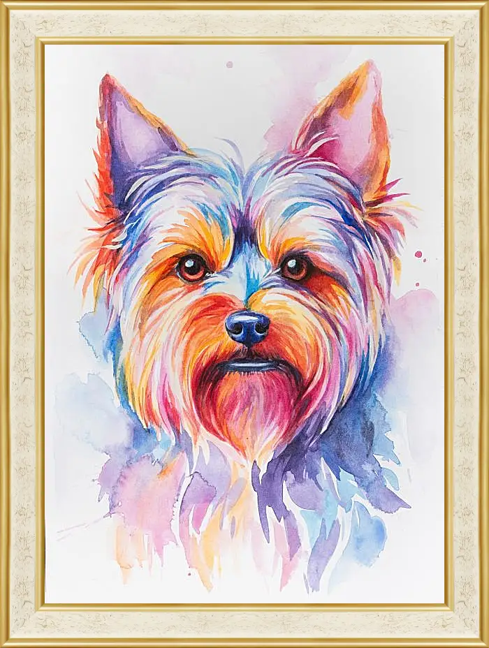 Картина в раме - Yorkshire Terrier. Mari Dein