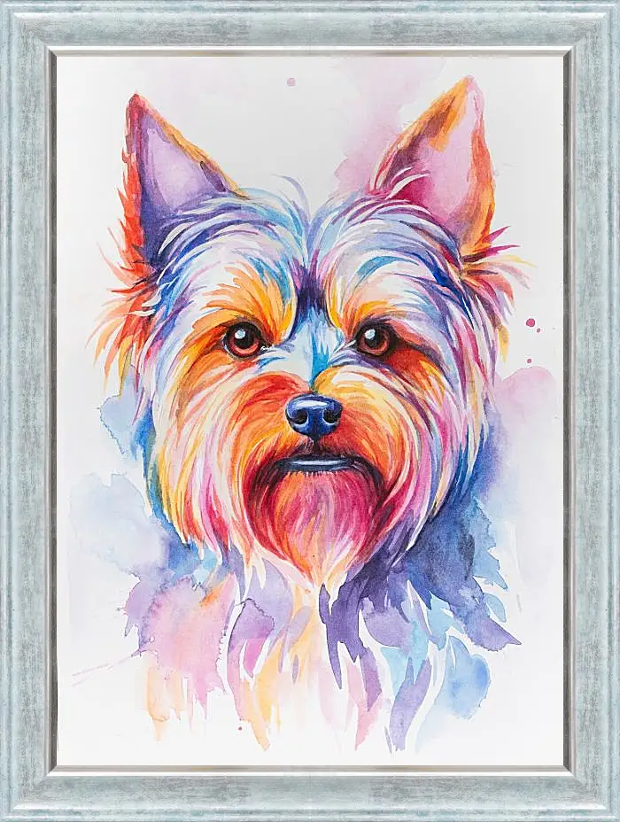 Картина в раме - Yorkshire Terrier. Mari Dein