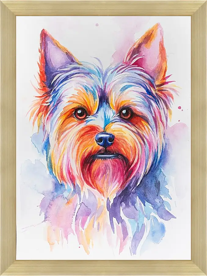 Картина в раме - Yorkshire Terrier. Mari Dein