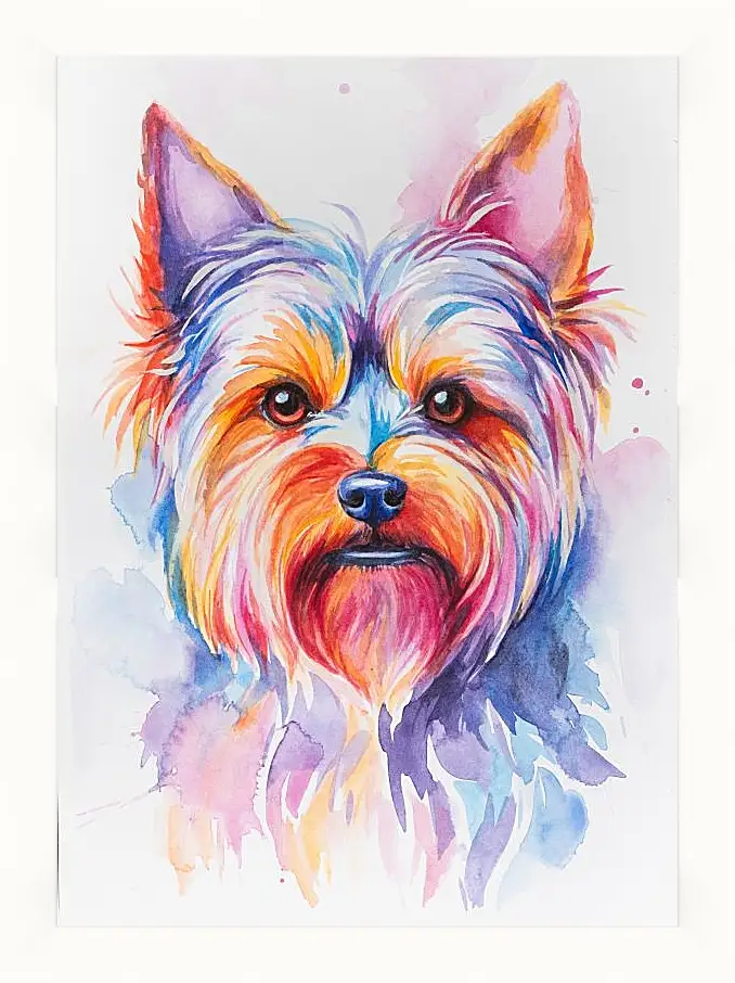 Картина в раме - Yorkshire Terrier. Mari Dein