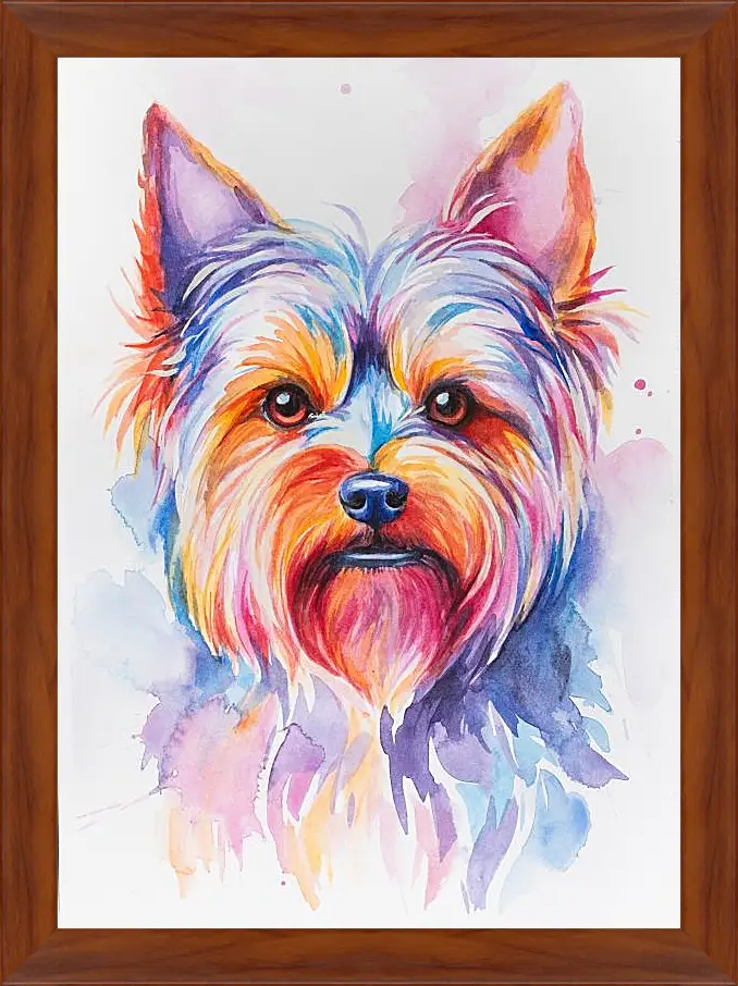 Картина в раме - Yorkshire Terrier. Mari Dein