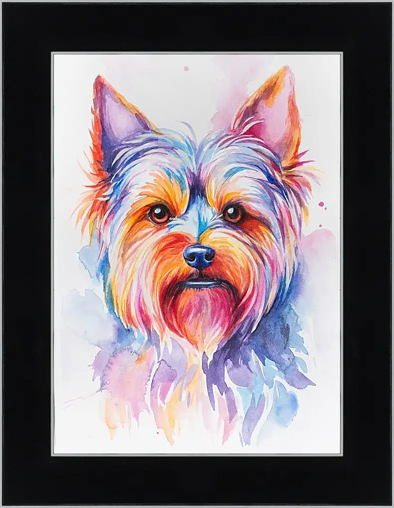 Картина в раме - Yorkshire Terrier. Mari Dein