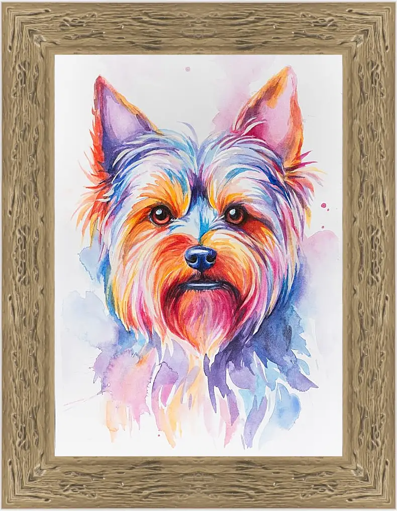 Картина в раме - Yorkshire Terrier. Mari Dein