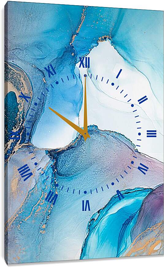 Часы картина - Abstract blue. Mari Dein