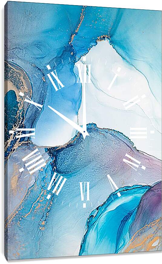 Часы картина - Abstract blue. Mari Dein