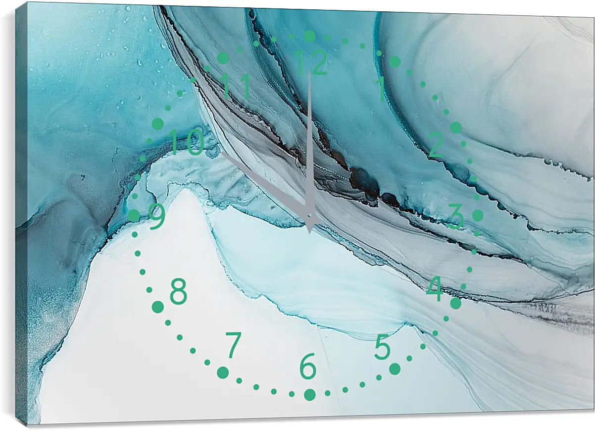 Часы картина - Abstract blue1. Mari Dein