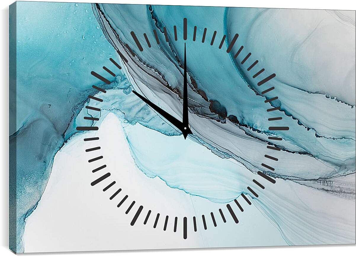 Часы картина - Abstract blue1. Mari Dein