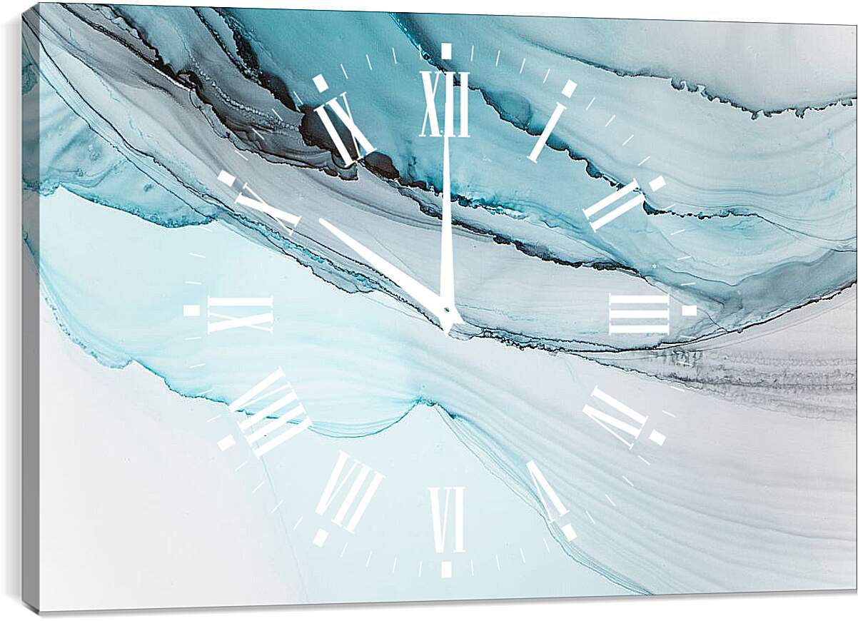Часы картина - Abstract blue3. Mari Dein