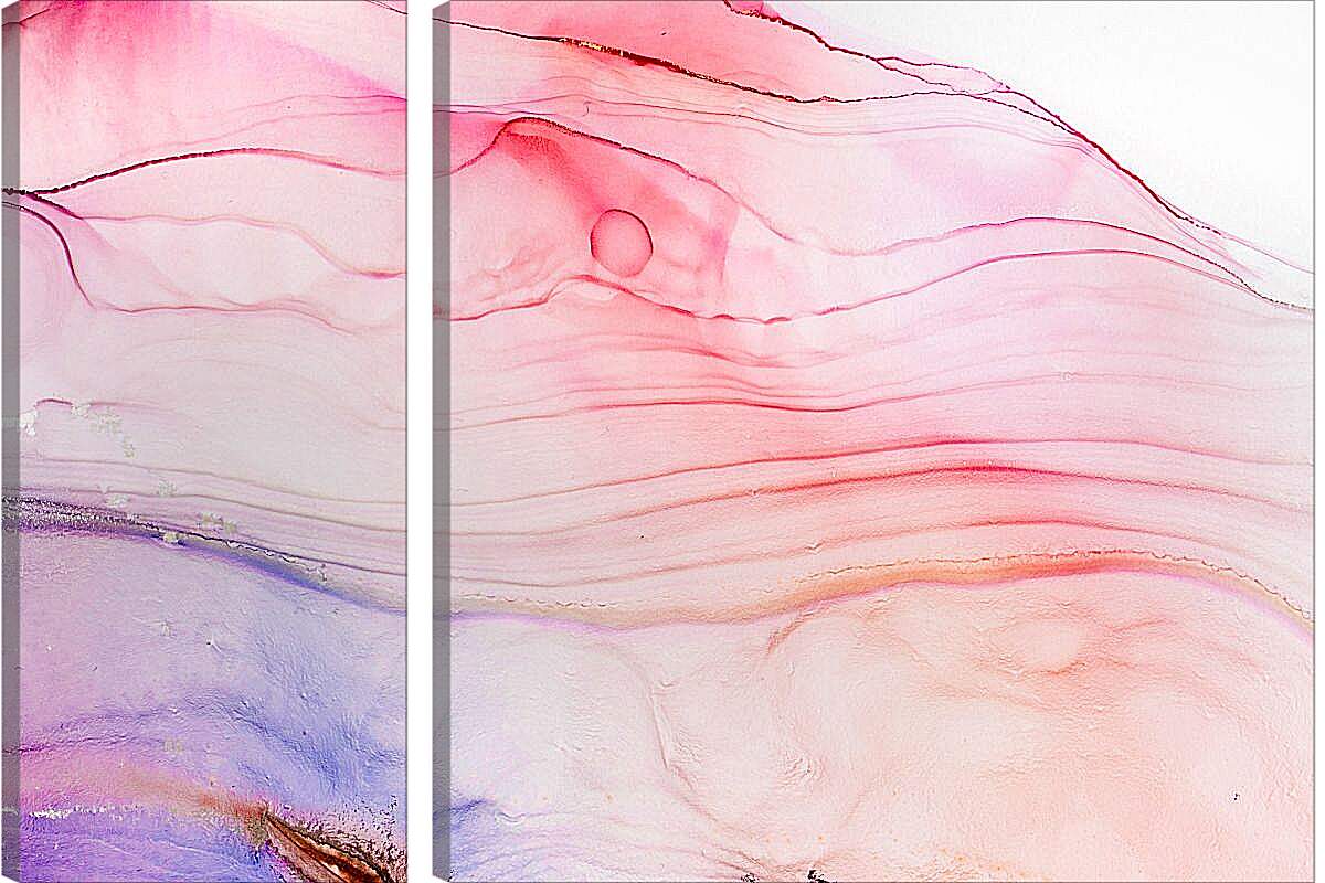 Модульная картина - Abstract pink & blue1. Mari Dein