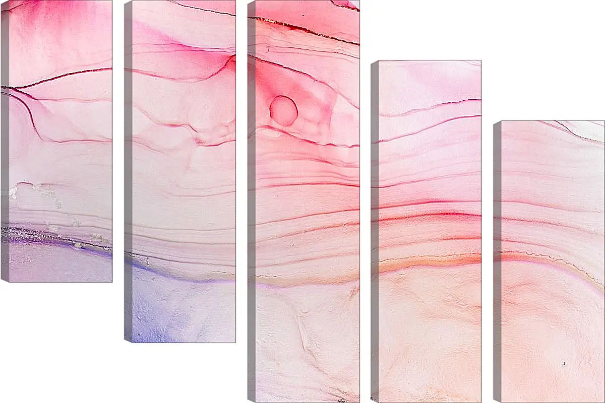 Модульная картина - Abstract pink & blue1. Mari Dein
