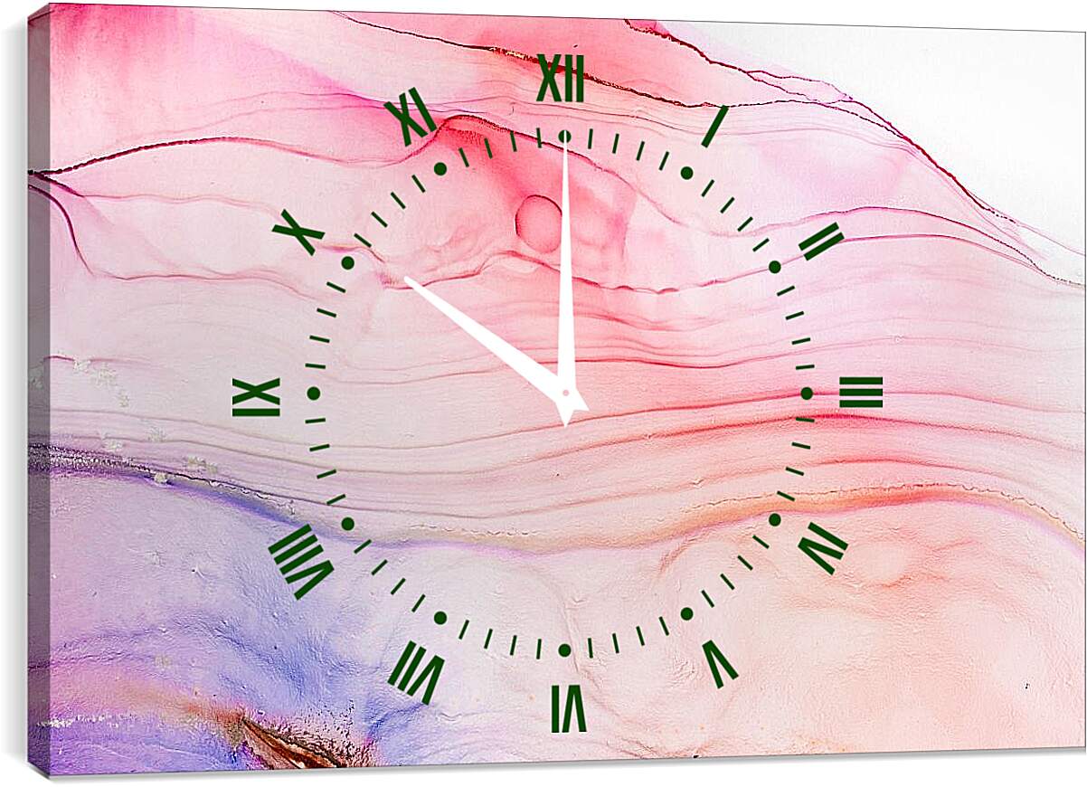Часы картина - Abstract pink & blue1. Mari Dein