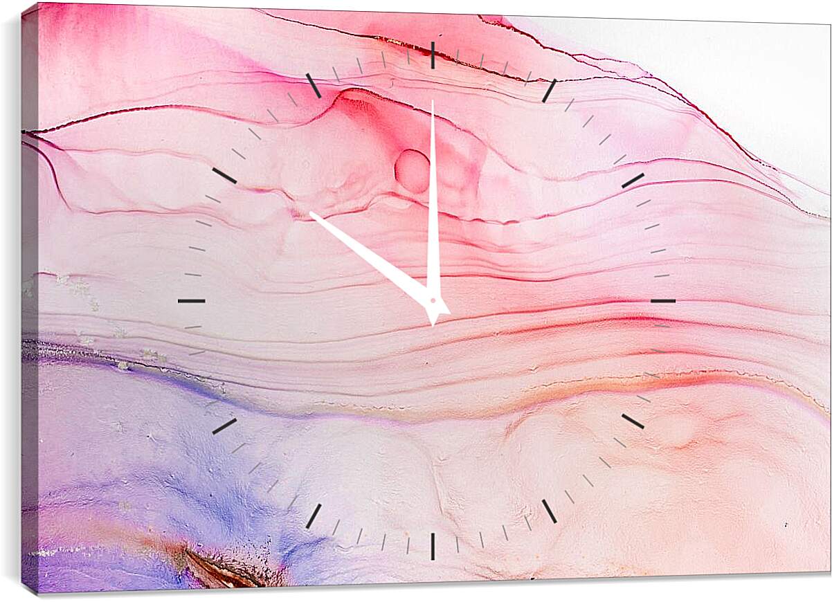 Часы картина - Abstract pink & blue1. Mari Dein