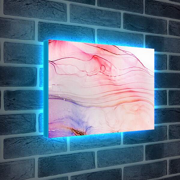 Лайтбокс световая панель - Abstract pink & blue1. Mari Dein