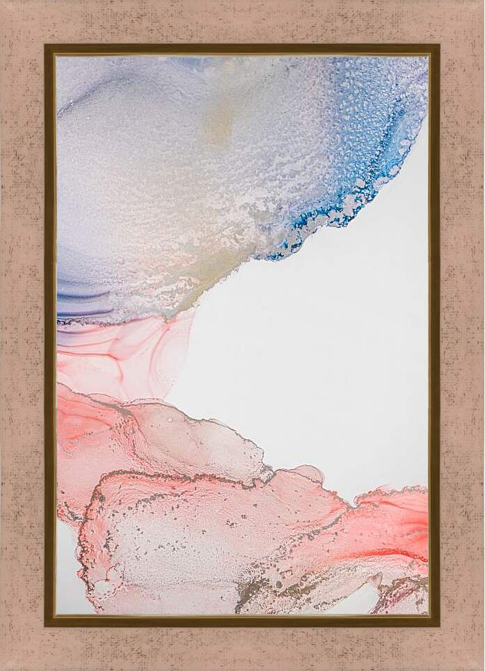Картина в раме - Abstract pink & blue2. Mari Dein