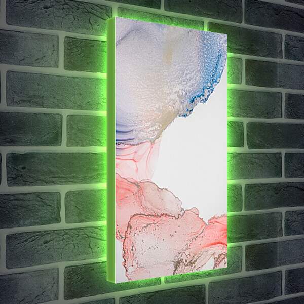 Лайтбокс световая панель - Abstract pink & blue2. Mari Dein