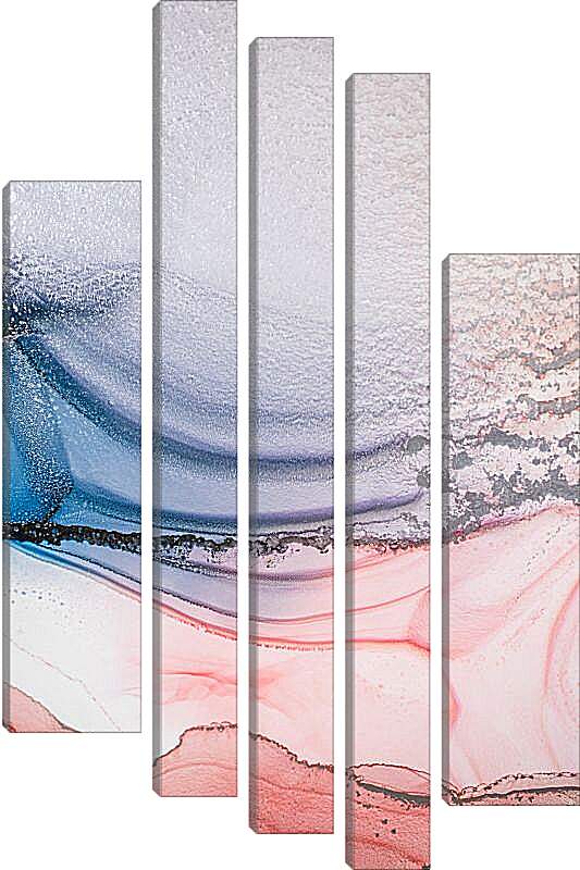 Модульная картина - Abstract pink & blue3. Mari Dein