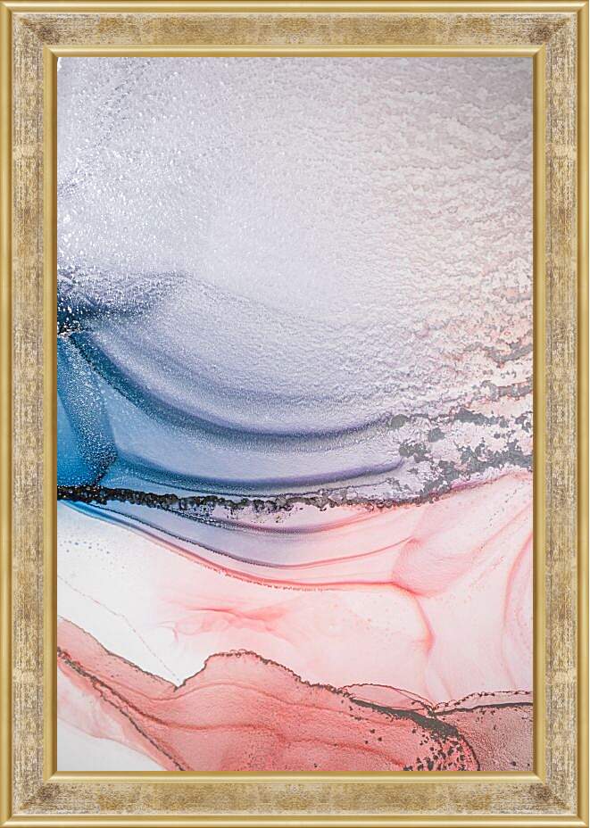 Картина в раме - Abstract pink & blue3. Mari Dein