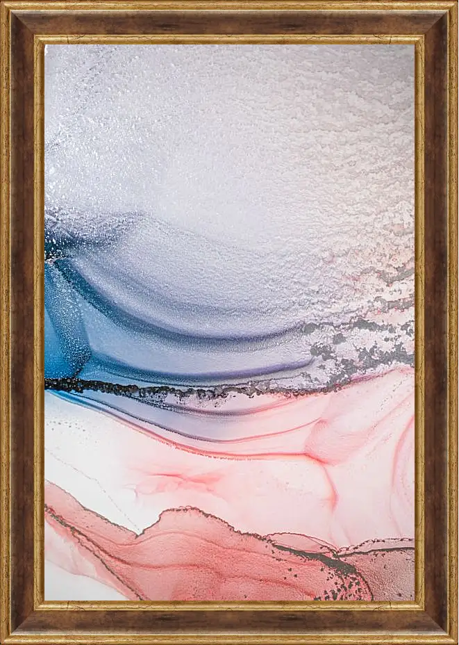 Картина в раме - Abstract pink & blue3. Mari Dein