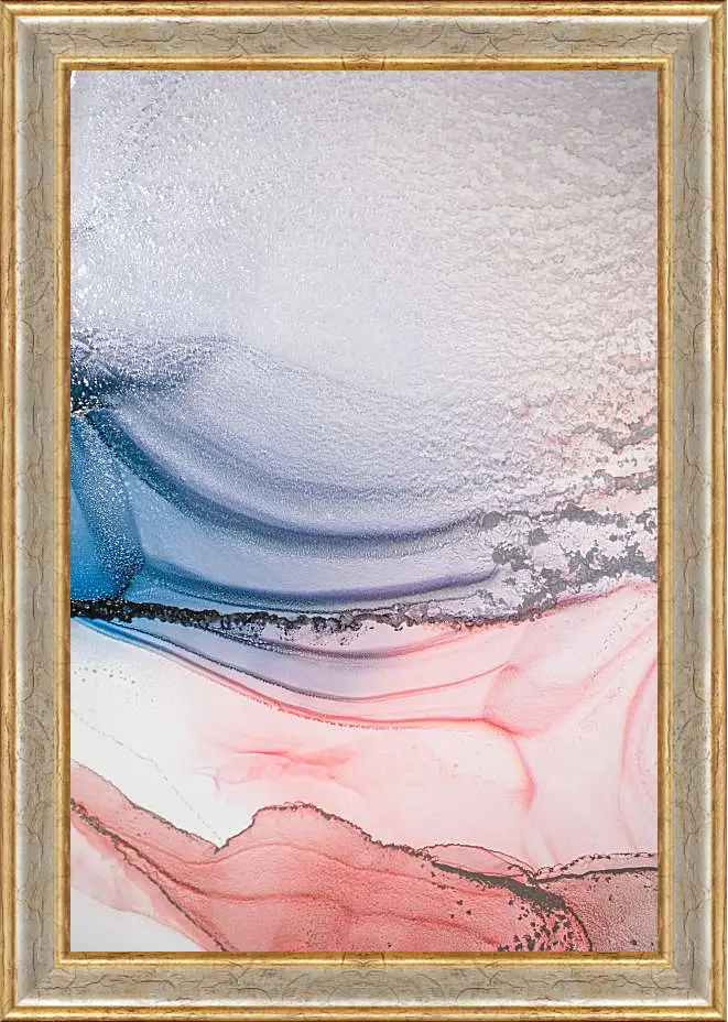 Картина в раме - Abstract pink & blue3. Mari Dein