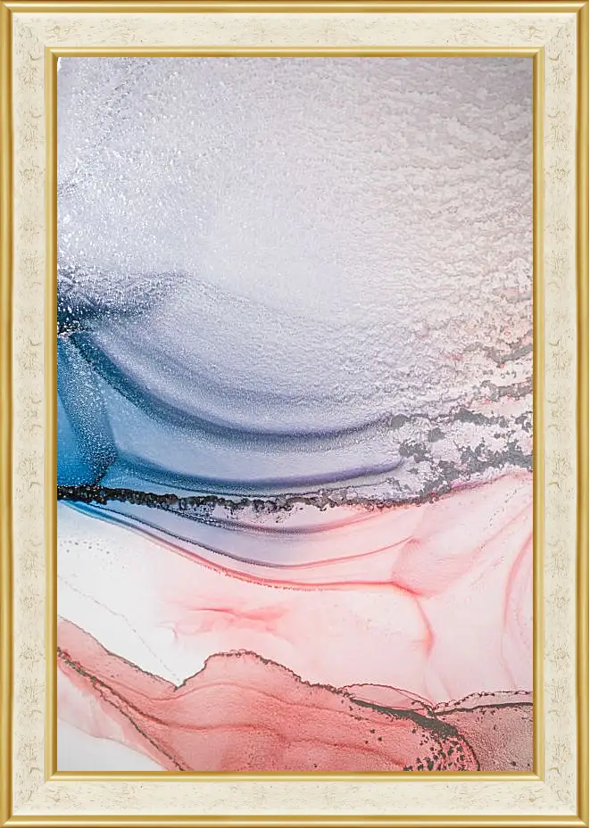 Картина в раме - Abstract pink & blue3. Mari Dein